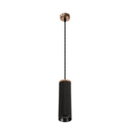 NLK02079 Stockholm 1 Light 20cm Pendant  Light Rose Gold/Sand Black