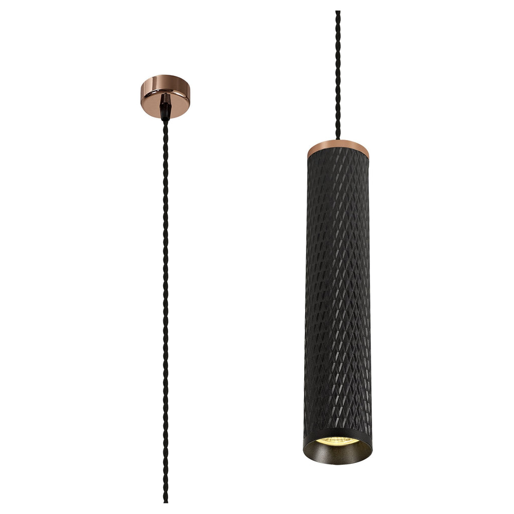 NLK02089 Stockholm 1 Light 20cm Pendant  Light Rose Gold