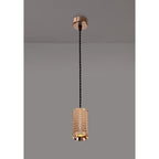 NLK02099 Stockholm 1 Light 30cm Pendant  Light Rose Gold/Sand Black