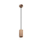 NLK02099 Stockholm 1 Light 30cm Pendant  Light Rose Gold/Sand Black