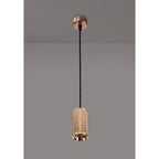 NLK02099 Stockholm 1 Light 30cm Pendant  Light Rose Gold/Sand Black