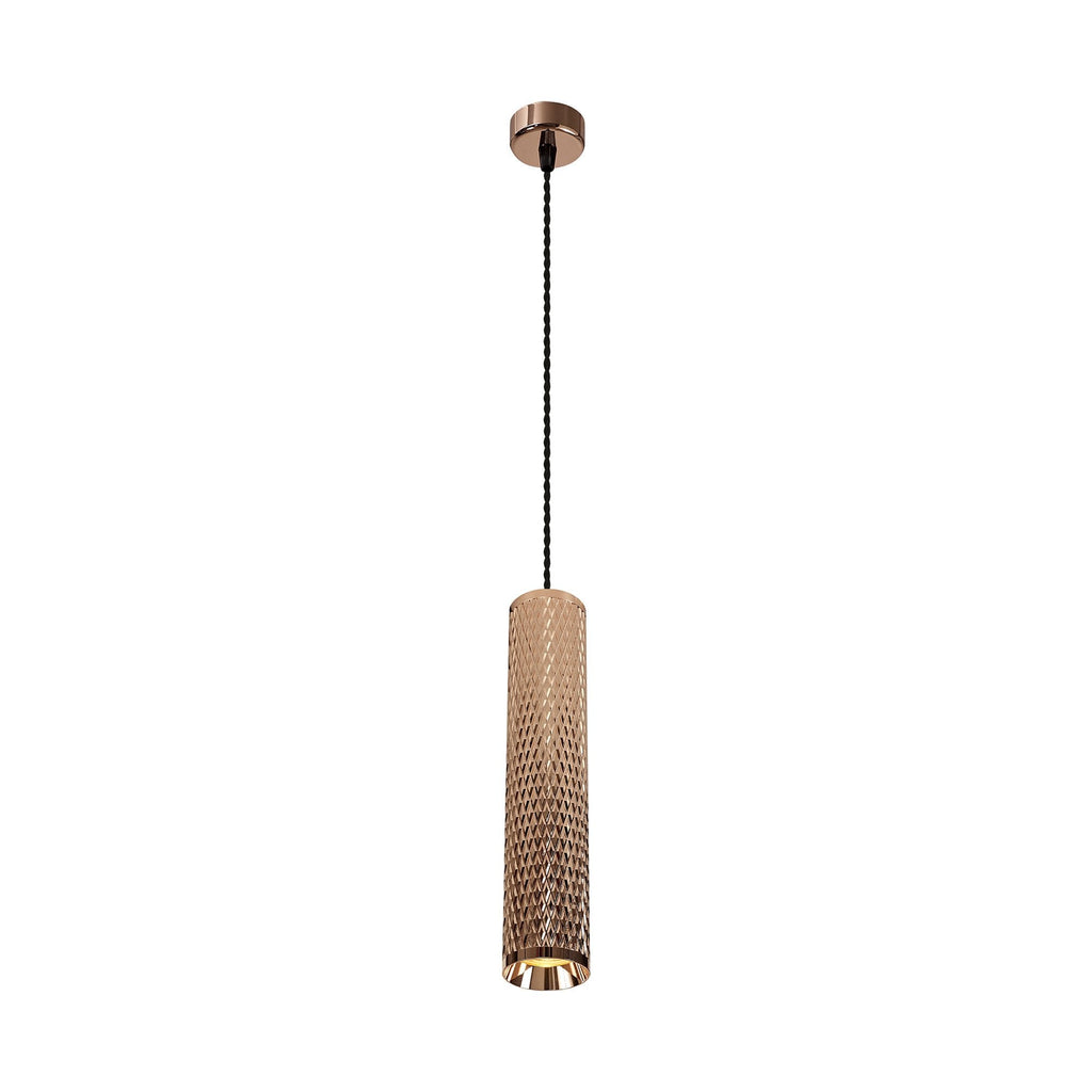 NLK02119 Stockholm 1 Light 11cm Pendant  Light Rose Gold
