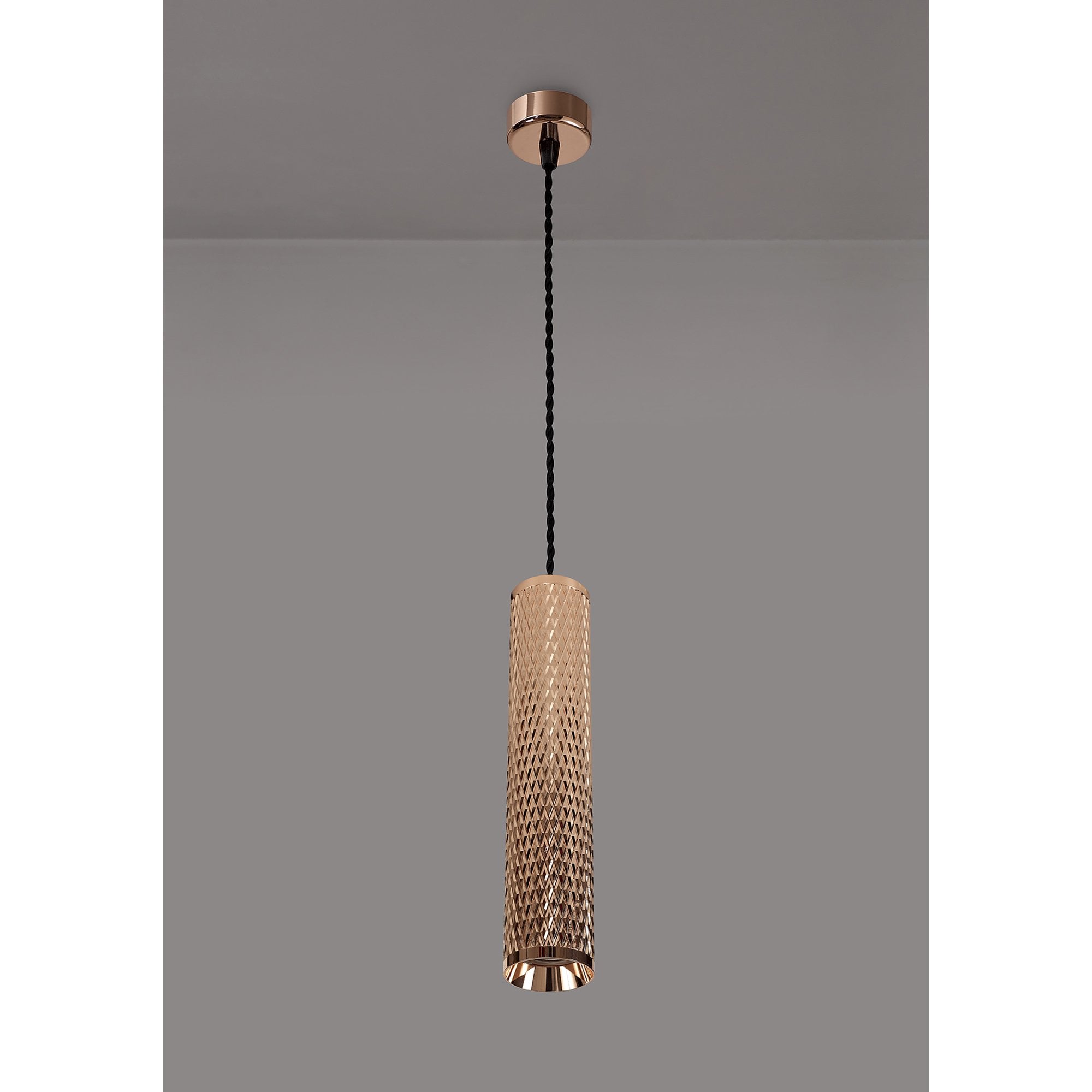 NLK02119 Stockholm 1 Light 11cm Pendant  Light Rose Gold