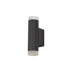 NLK02129 Stockholm 2 Light Wall Lamp Sand Black/Acrylic Rings