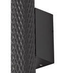 NLK02129 Stockholm 2 Light Wall Lamp Sand Black/Acrylic Rings