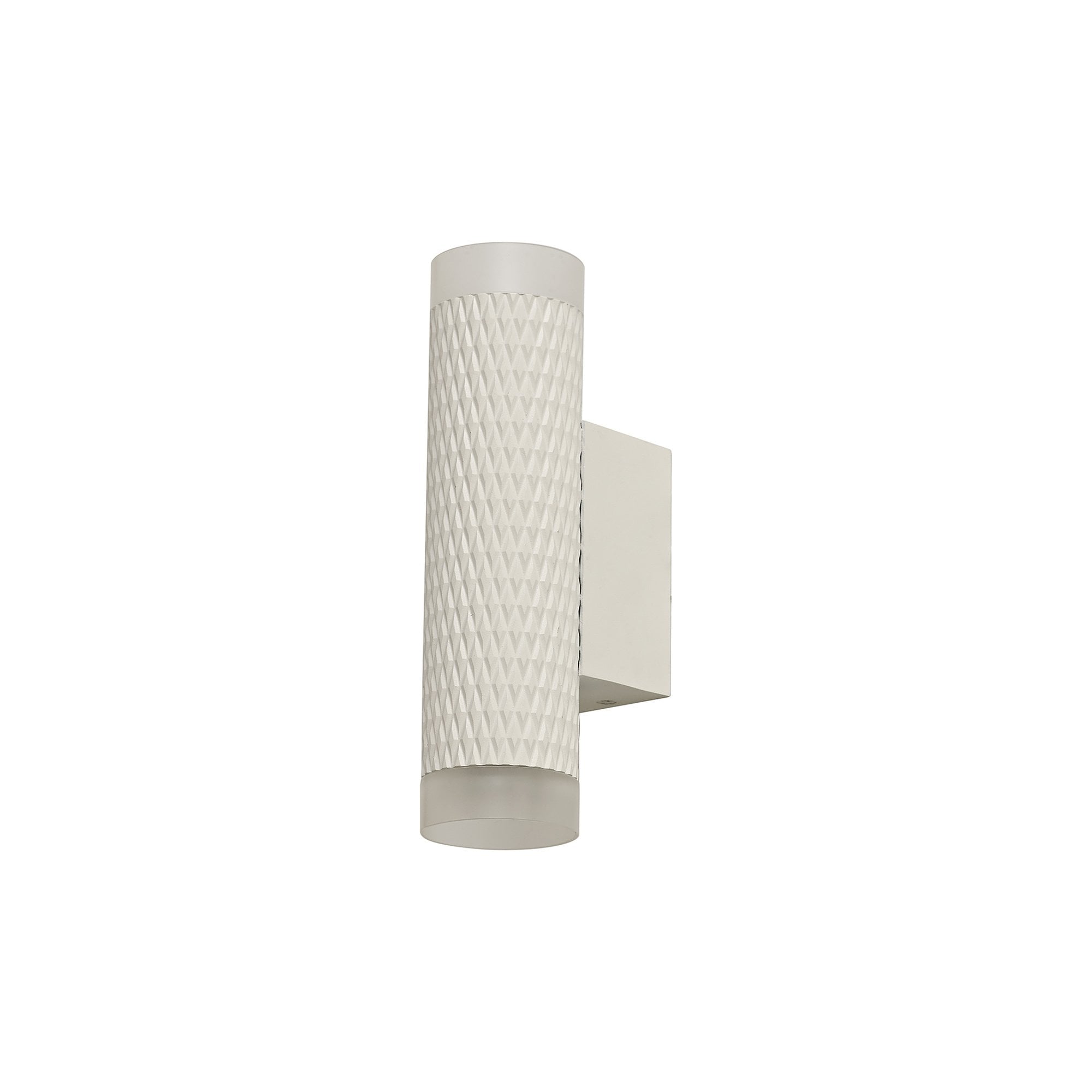 NLK02139 Stockholm 2 Light Wall Lamp Sand White/Acrylic Rings