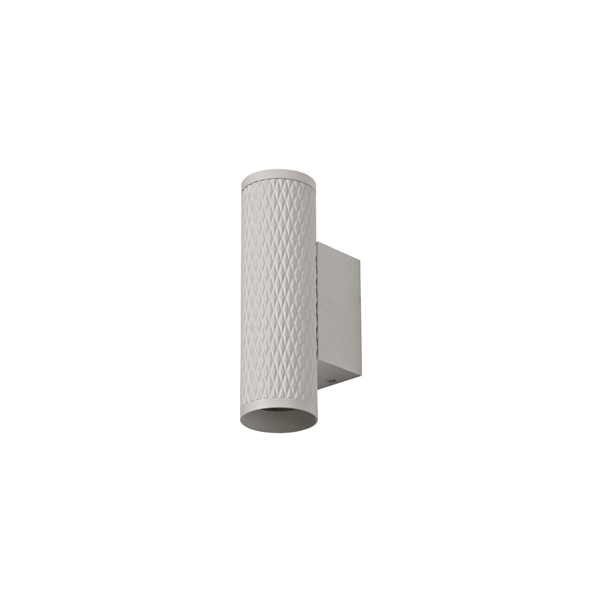 NLK02139 Stockholm 2 Light Wall Lamp Sand White/Acrylic Rings