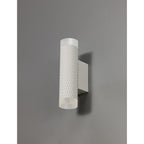 NLK02139 Stockholm 2 Light Wall Lamp Sand White/Acrylic Rings