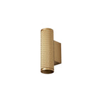 NLK02149 Stockholm 2 Light Wall Lamp Champagne Gold/Acrylic Rings