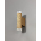 NLK02149 Stockholm 2 Light Wall Lamp Champagne Gold/Acrylic Rings