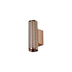 NLK02159 Stockholm 2 Light Wall Lamp Rose Gold/Acrylic Rings