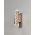 NLK02159 Stockholm 2 Light Wall Lamp Rose Gold/Acrylic Rings