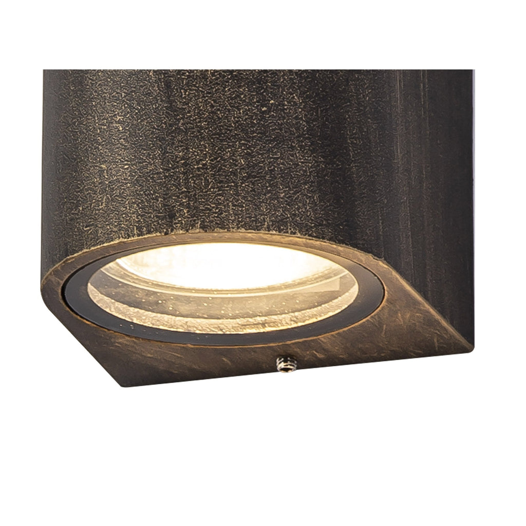 NL72219 Stella Outdoor Curved Wall Lamp 1 Light Black/Gold