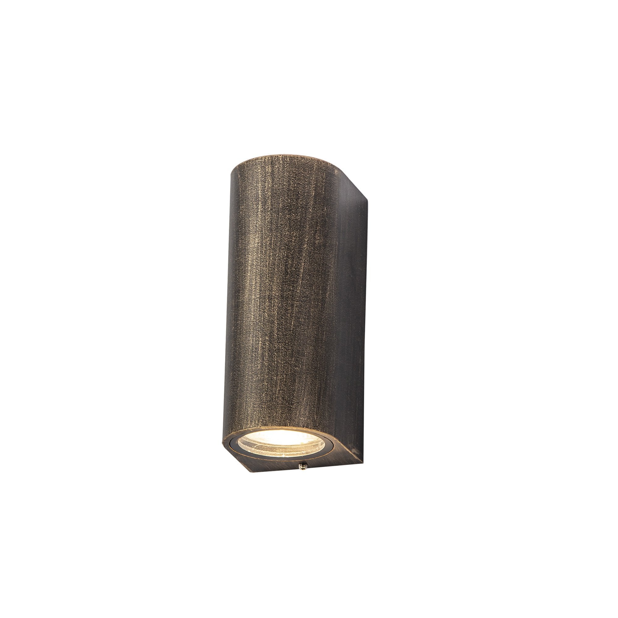NL72229 Stella Outdoor Curved Wall Lamp 2 Light Black/Gold