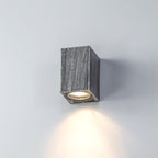 NL72239 Stella Outdoor Rectangle Wall Lamp 1 Light Black/Silver