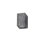 NL72239 Stella Outdoor Rectangle Wall Lamp 1 Light Black/Silver