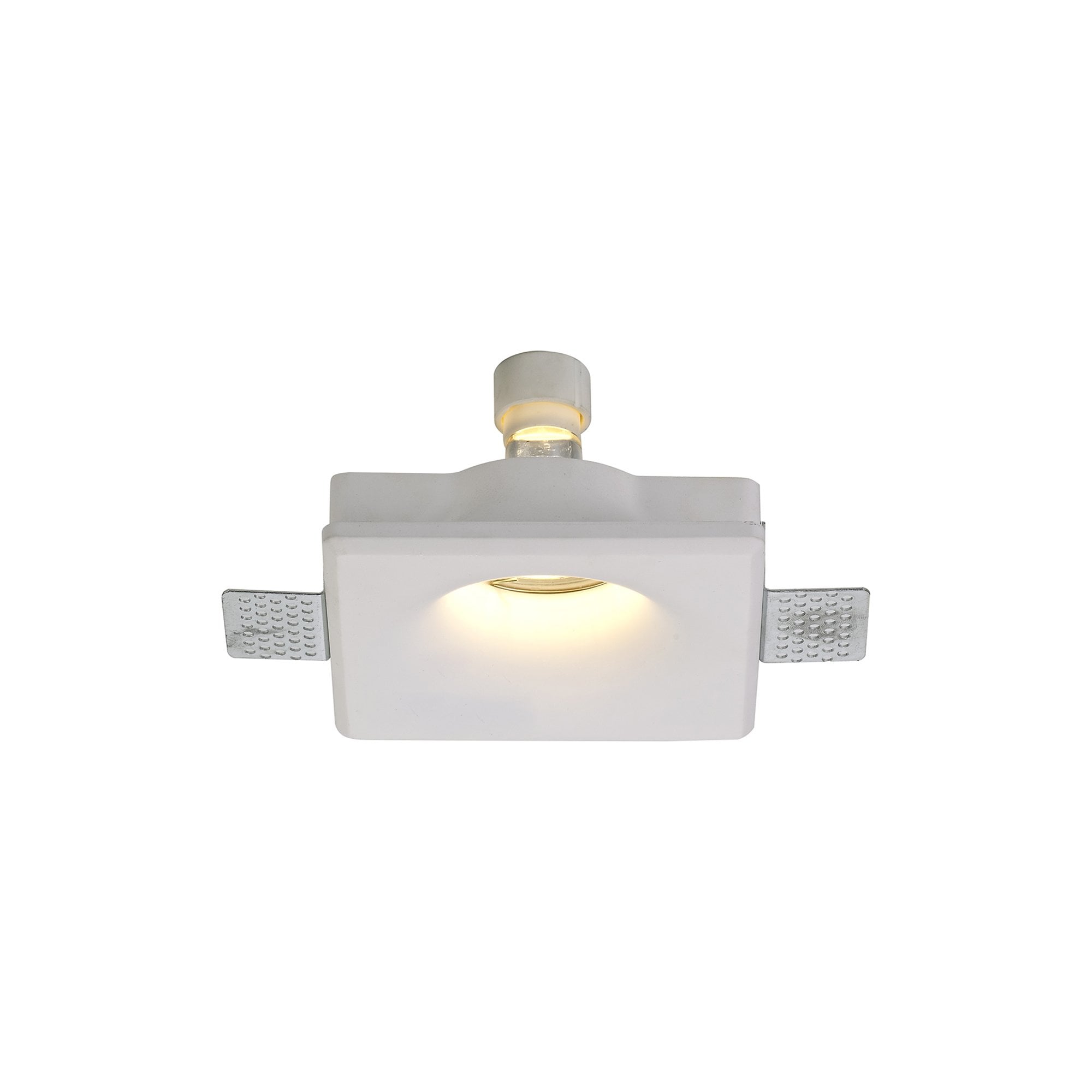 NL71689 Sucro Square Deep Recessed Spot Light White Paintable Gypsum
