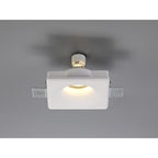 NL71689 Sucro Square Deep Recessed Spot Light White Paintable Gypsum