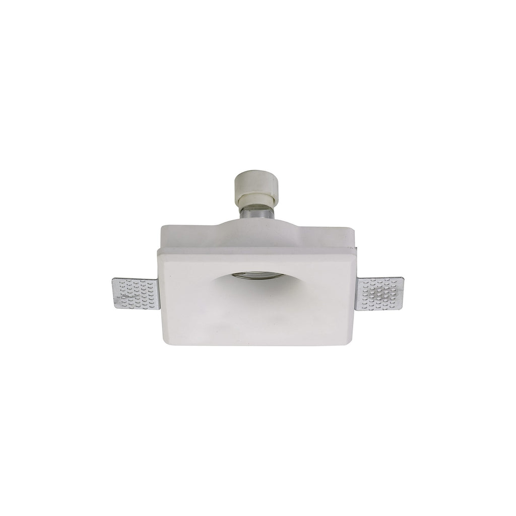 NL71689 Sucro Square Deep Recessed Spot Light White Paintable Gypsum