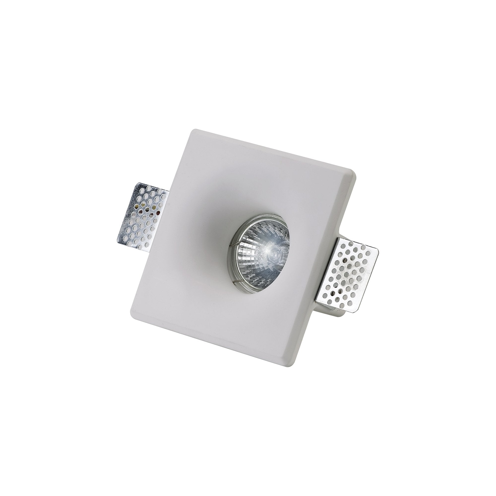 NL71689 Sucro Square Deep Recessed Spot Light White Paintable Gypsum
