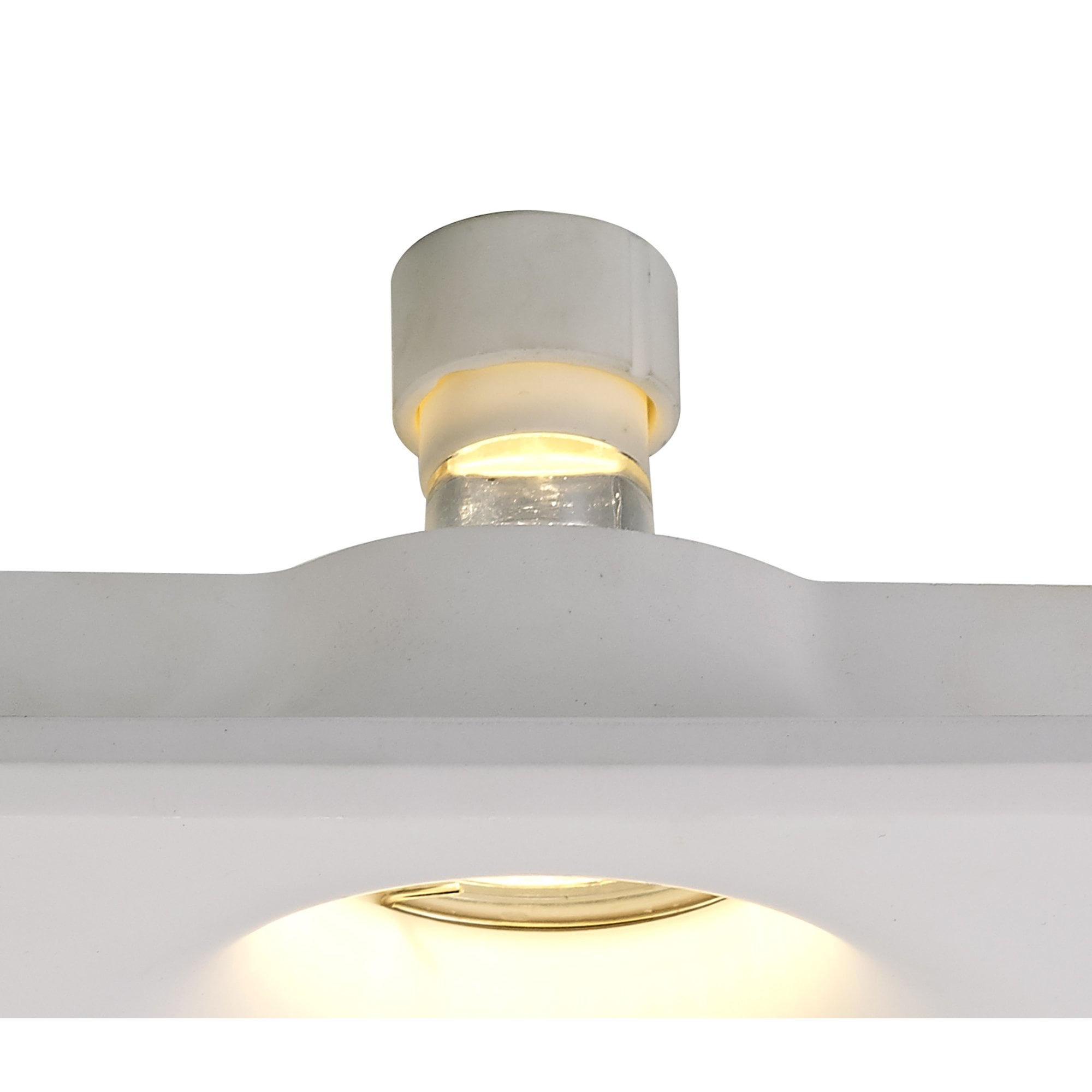 NL71689 Sucro Square Deep Recessed Spot Light White Paintable Gypsum