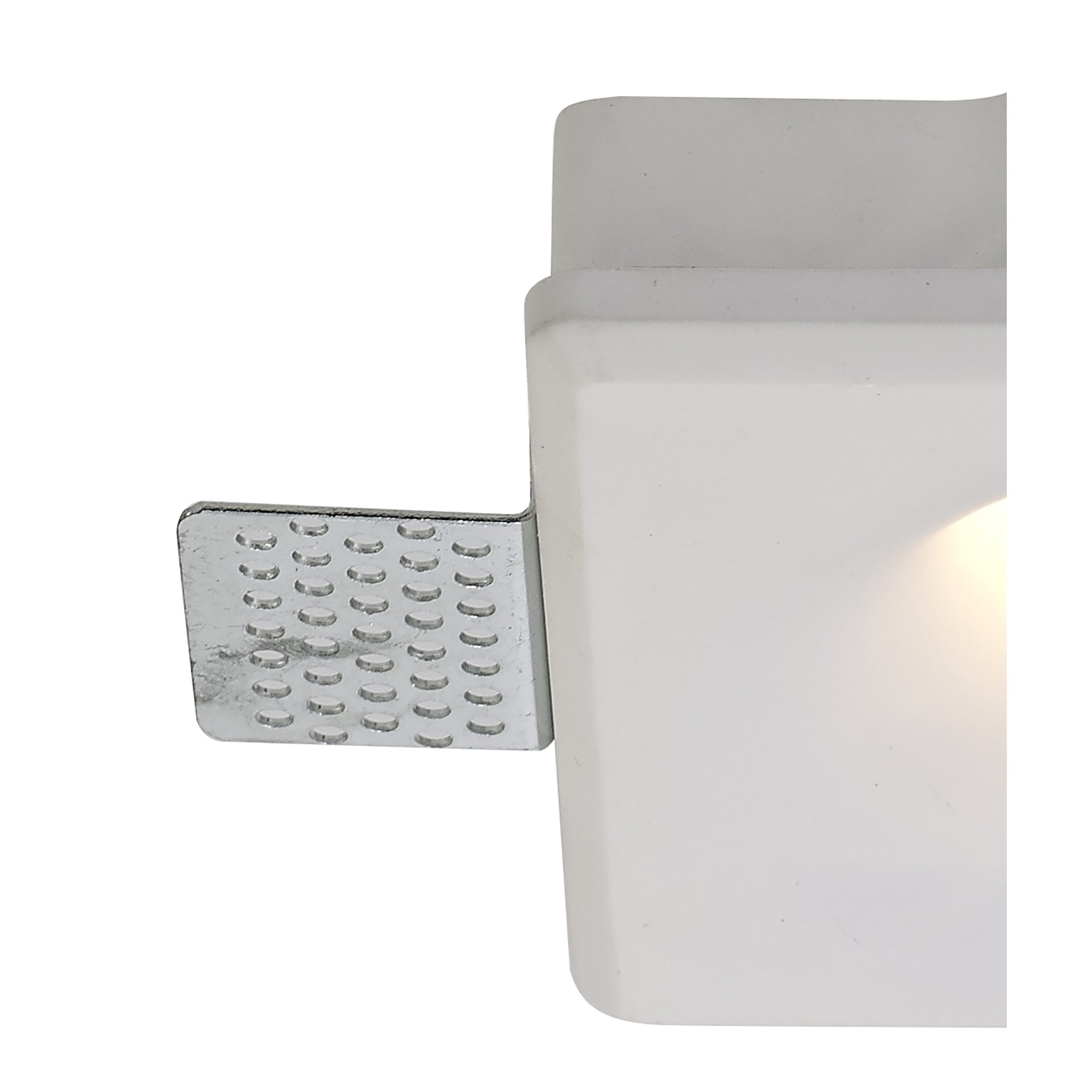 NL71689 Sucro Square Deep Recessed Spot Light White Paintable Gypsum