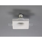 NL71689 Sucro Square Deep Recessed Spot Light White Paintable Gypsum