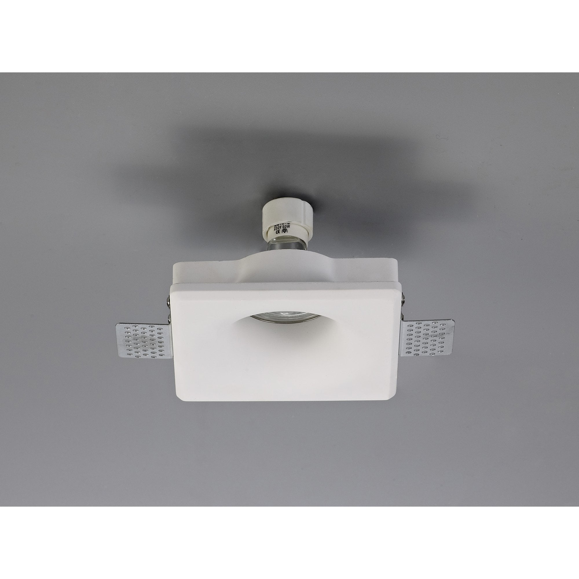 NL71689 Sucro Square Deep Recessed Spot Light White Paintable Gypsum