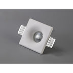 NL71689 Sucro Square Deep Recessed Spot Light White Paintable Gypsum