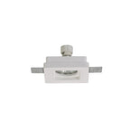 NL71699 Sucro Square Stepped Recessed Spot Light White Paintable Gypsum
