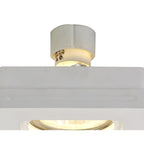 NL71699 Sucro Square Stepped Recessed Spot Light White Paintable Gypsum