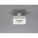 NL71699 Sucro Square Stepped Recessed Spot Light White Paintable Gypsum