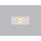 NL71699 Sucro Square Stepped Recessed Spot Light White Paintable Gypsum