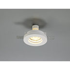 NL71709 Sucro Round Stepped Recessed Spot Light White Paintable Gypsum
