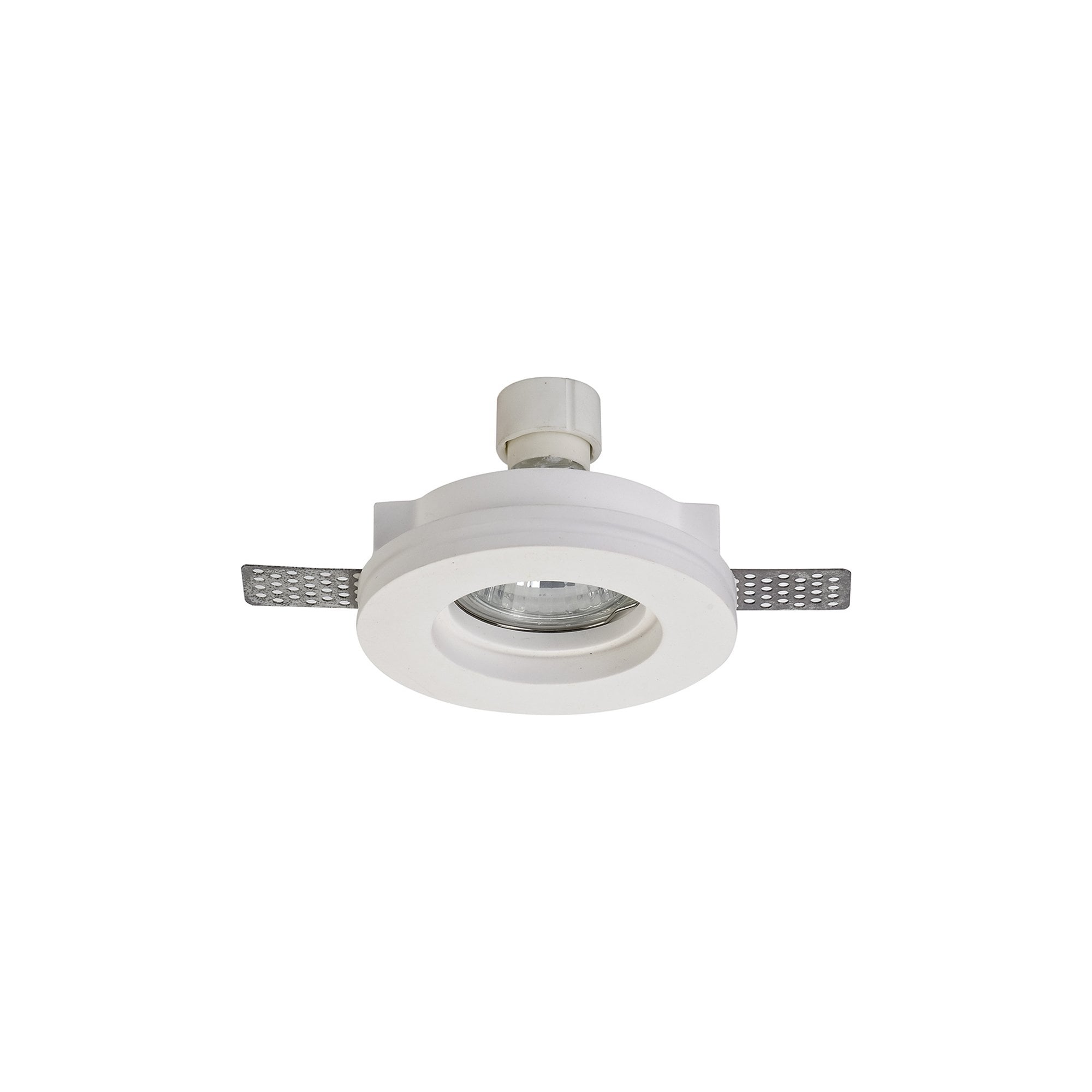 NL71709 Sucro Round Stepped Recessed Spot Light White Paintable Gypsum