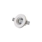NL71709 Sucro Round Stepped Recessed Spot Light White Paintable Gypsum