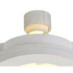 NL71709 Sucro Round Stepped Recessed Spot Light White Paintable Gypsum