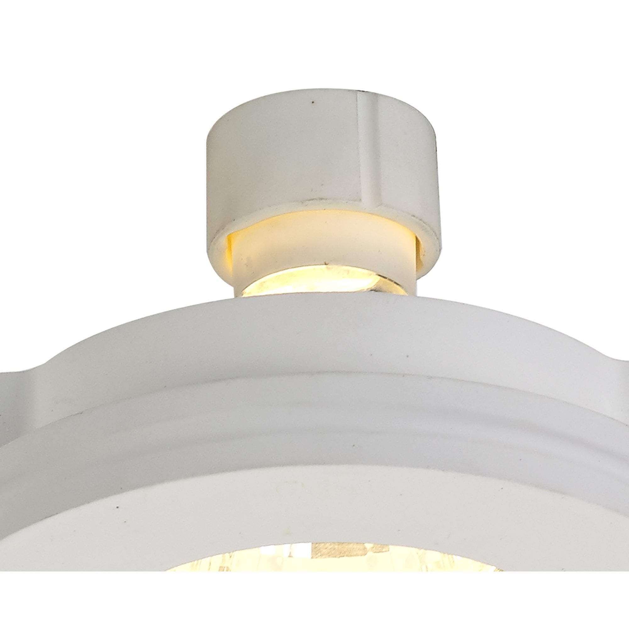 NL71709 Sucro Round Stepped Recessed Spot Light White Paintable Gypsum