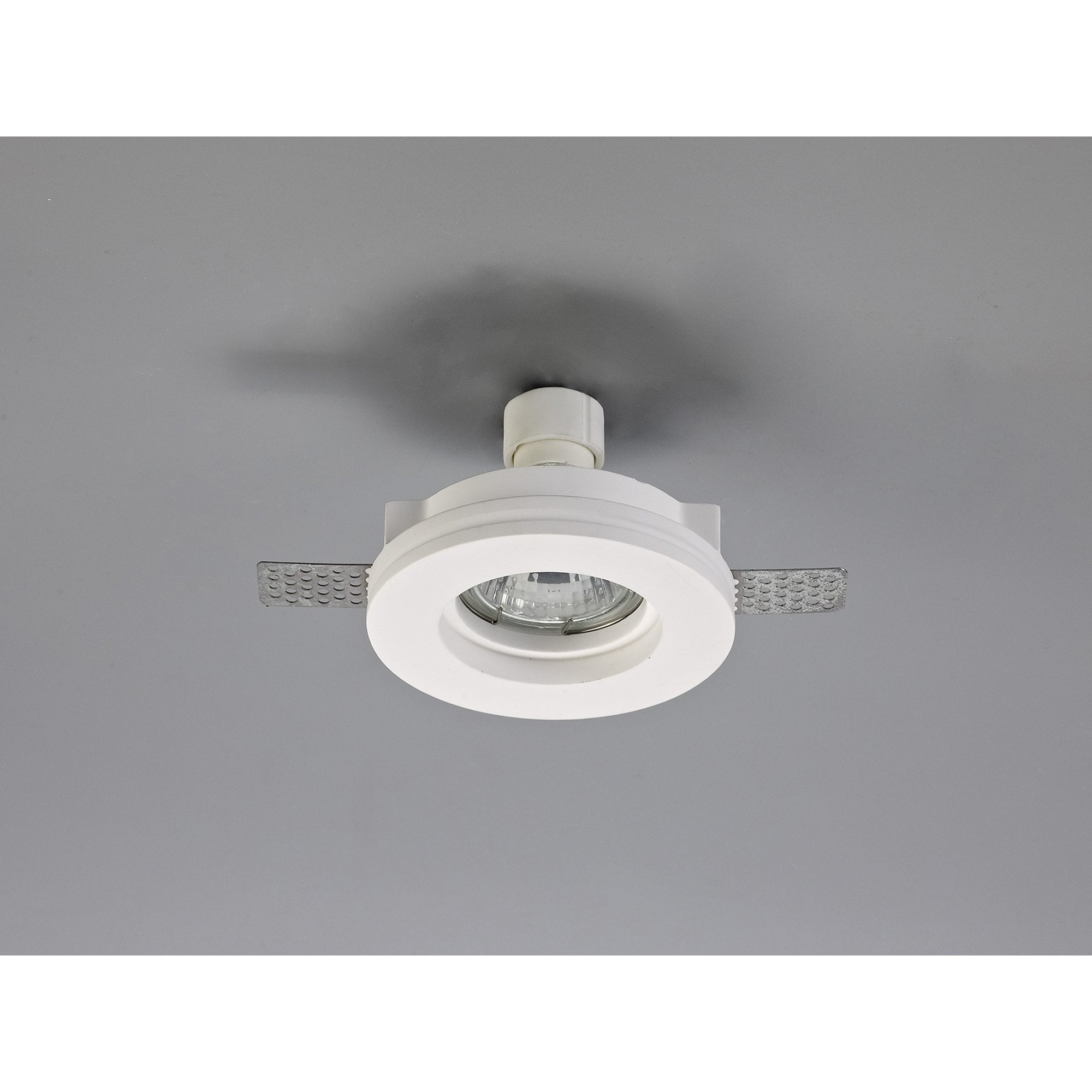 NL71709 Sucro Round Stepped Recessed Spot Light White Paintable Gypsum
