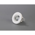 NL71709 Sucro Round Stepped Recessed Spot Light White Paintable Gypsum
