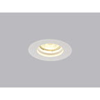 NL71709 Sucro Round Stepped Recessed Spot Light White Paintable Gypsum