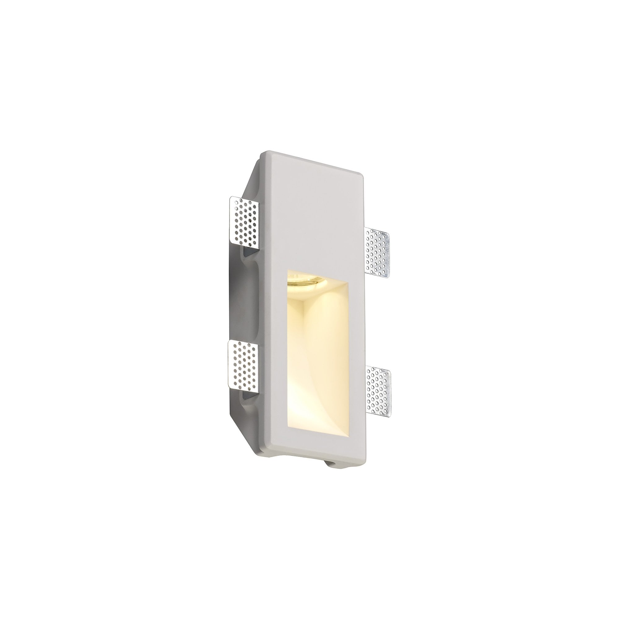 NL71719 Sucro Small Recessed Wall Lamp 1 Light White Paintable Gypsum
