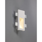 NL71719 Sucro Small Recessed Wall Lamp 1 Light White Paintable Gypsum
