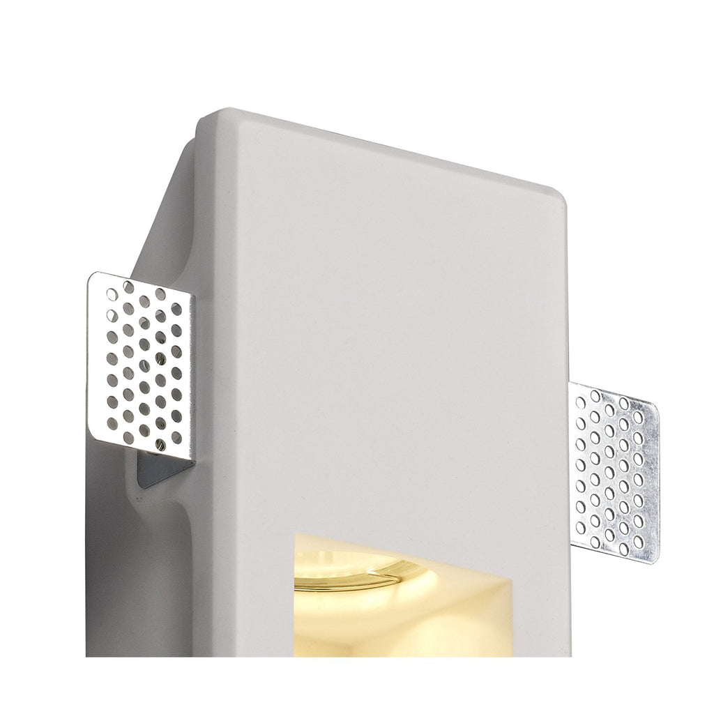 NL71719 Sucro Small Recessed Wall Lamp 1 Light White Paintable Gypsum