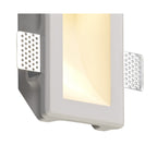 NL71719 Sucro Small Recessed Wall Lamp 1 Light White Paintable Gypsum