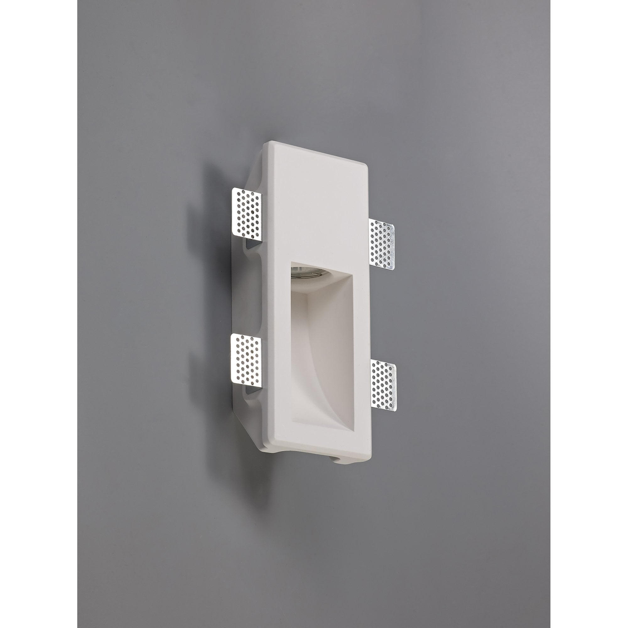 NL71719 Sucro Small Recessed Wall Lamp 1 Light White Paintable Gypsum
