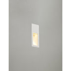 NL71719 Sucro Small Recessed Wall Lamp 1 Light White Paintable Gypsum