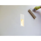 NL71719 Sucro Small Recessed Wall Lamp 1 Light White Paintable Gypsum