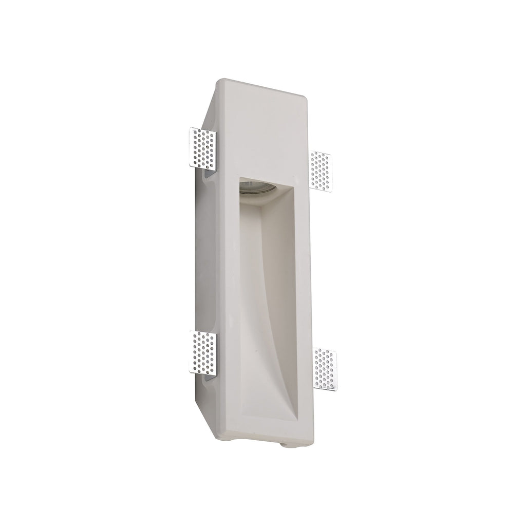 NL71729 Sucro Medium Recessed Wall Lamp 1 Light White Paintable Gypsum