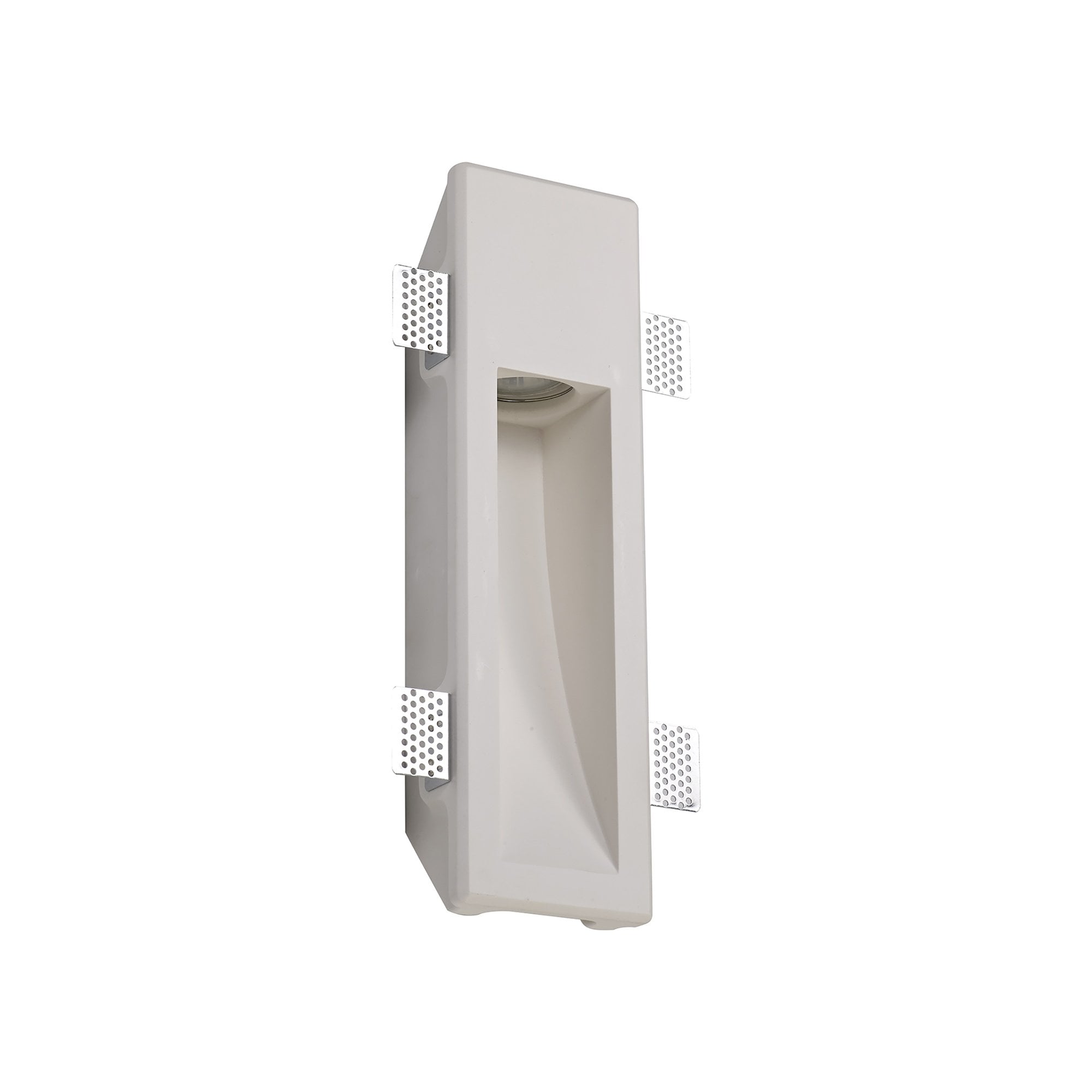 NL71729 Sucro Medium Recessed Wall Lamp 1 Light White Paintable Gypsum